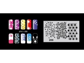 Fengda  JFH11-209 (airbrush nail art) körömsablon