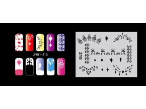 Fengda  JFH11-210 (airbrush nail art) körömsablon