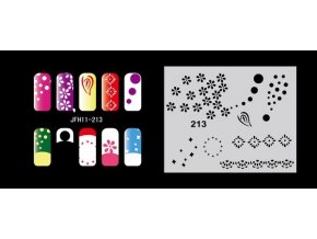 Fengda  JFH11-213 (airbrush nail art) körömsablon