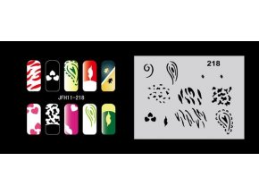 Fengda  JFH11-218 (airbrush nail art) körömsablon