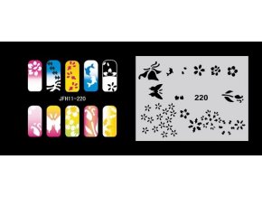 Fengda  JFH11-220 (airbrush nail art) körömsablon