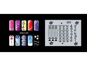 Fengda  JFH12-223 (airbrush nail art) körömsablon