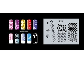 Fengda  JFH12-224 (airbrush nail art) körömsablon