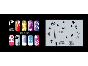 Fengda  JFH12-232 (airbrush nail art) körömsablon