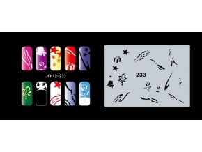 Fengda  JFH12-233 (airbrush nail art) körömsablon