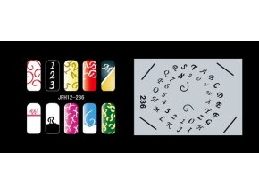 Fengda  JFH12-236 (airbrush nail art) körömsablon