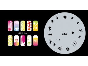 Fengda  JFH13-244 (airbrush nail art) körömsablon