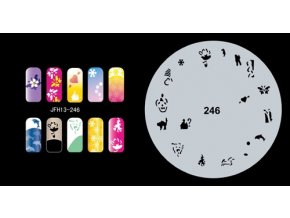 Fengda  JFH13-246 (airbrush nail art) körömsablon