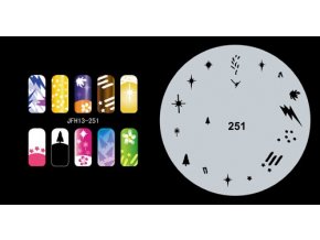 Fengda  JFH13-251 (airbrush nail art) körömsablon