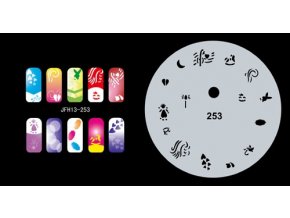 Fengda  JFH13-253 (airbrush nail art) körömsablon