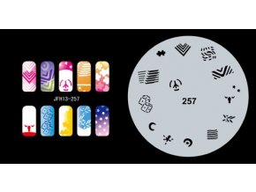 Fengda  JFH13-257 (airbrush nail art) körömsablon