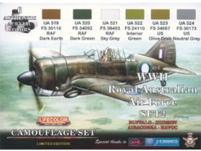 álcázási színek halmaza LifeColor XS02 WII Royal Australian Air Force SET2