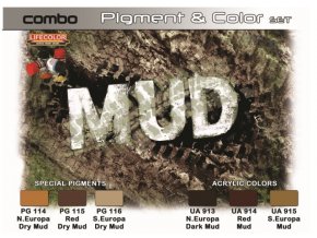 Pigmentek és színek készlete LifeColor SPG05 MUD