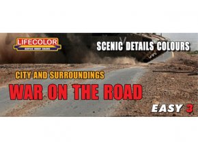Álcázási színkészlet LifeColor MS09 WAR ON THE ROAD