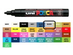 Uni Posca 5m silver