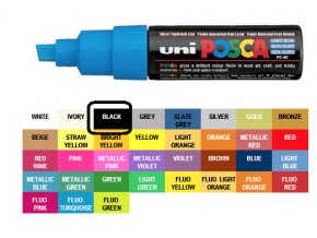 Uni Posca 8k black
