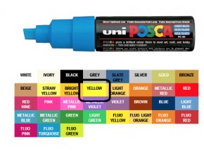 Uni Posca 8k yellow