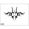Airbrush tetoválási sablon egyetlen használatra M045