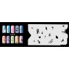 Fengda  JFH08-160 (airbrush nail art) körömsablon