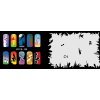 Fengda  JFH10-184 (airbrush nail art) körömsablon