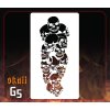 Airbrush sablon Group of skulls g5