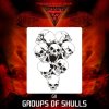 Airbrush sablon Group of skulls g8