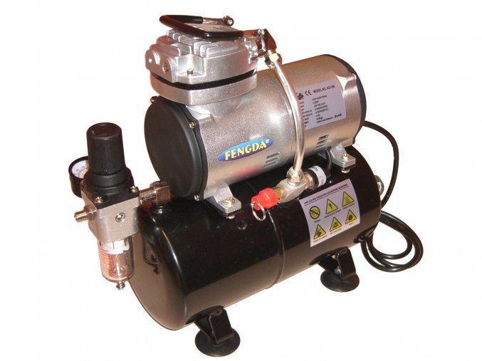 Mini airbrush kompresor s tlakovou nádobou Fengda AS-186