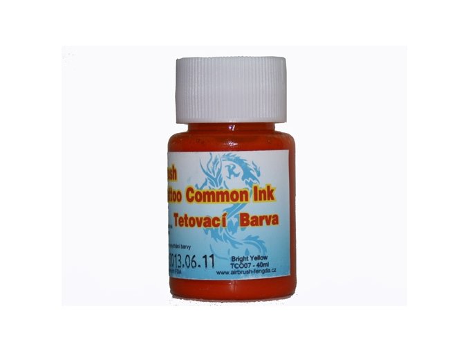Airbrush tetovacia farba Fengda bright yellow 40 ml