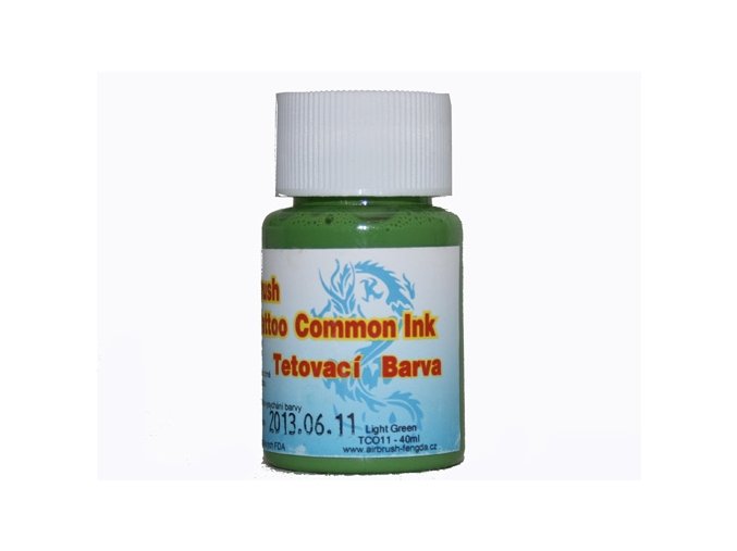 Airbrush tetovacia farba Fengda light green 40 ml