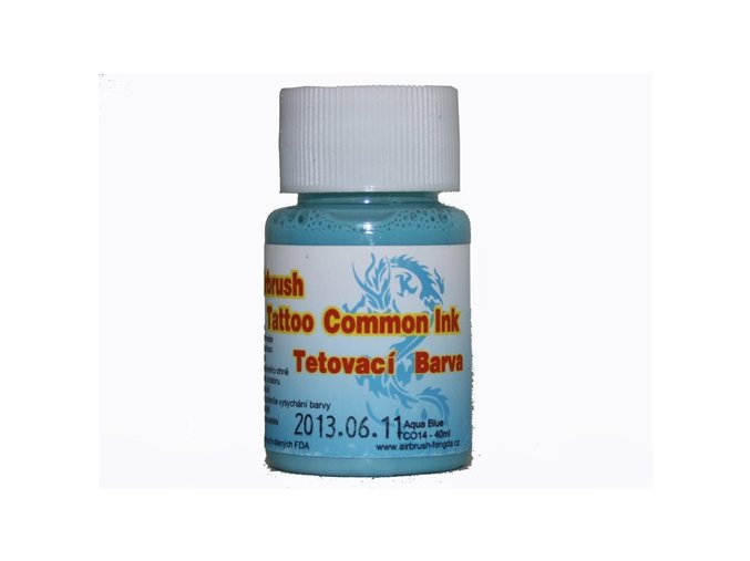 Airbrush tetovacia farba Fengda aqua blue 40 ml