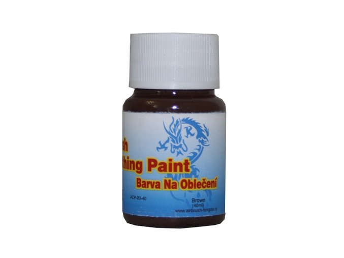 Airbrush farba na oblečenie Fengda brown 40 ml