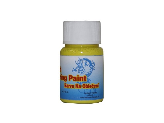 Airbrush farba na oblečenie Fengda lemon yellow 40 ml