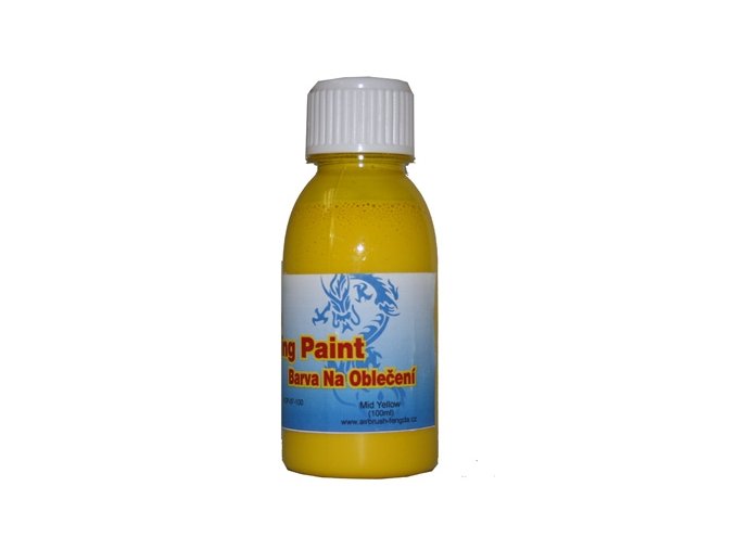 Airbrush farba na oblečenie Fengda mid yellow 100 ml