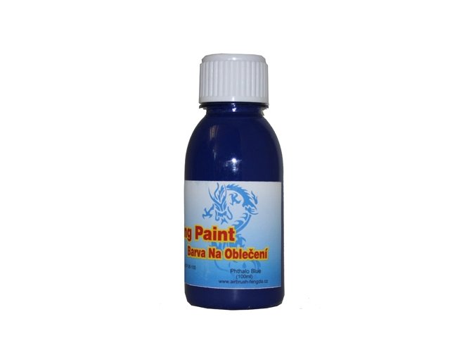Airbrush farba na oblečenie Fengda phthalo blue 100 ml