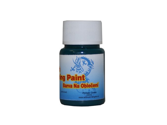 Airbrush farba na oblečenie Fengda phthalo green 40 ml