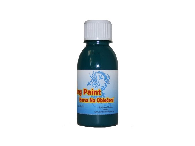 Airbrush farba na oblečenie Fengda phthalo green 100 ml