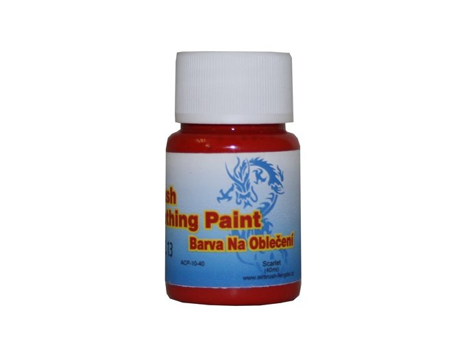 Airbrush farba na oblečenie Fengda scarlet 40 ml