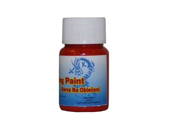 Airbrush farba na oblečenie Fengda vermilion 40 ml