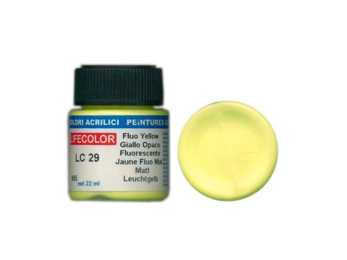 Farba LifeColor LC29 basic matt fluorescent yellow