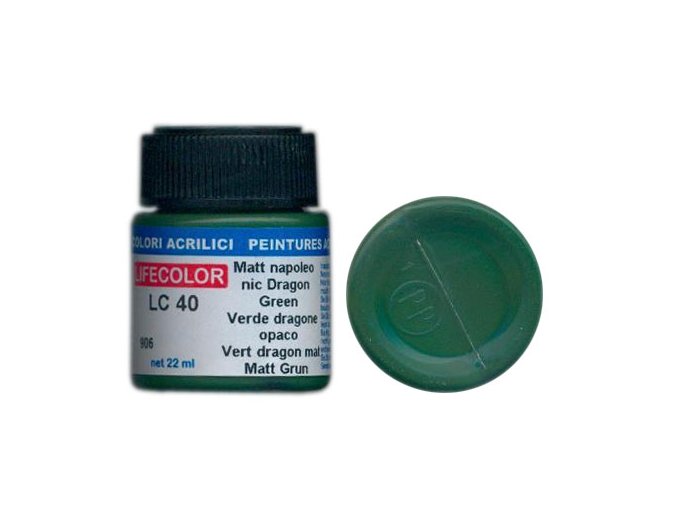 Farba LifeColor LC40 basic matt napoleonic dragon green