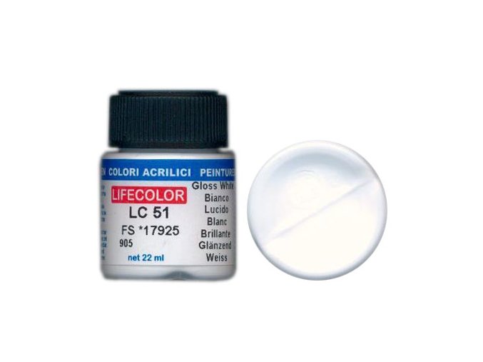 Farba LifeColor LC51 basic gloss white
