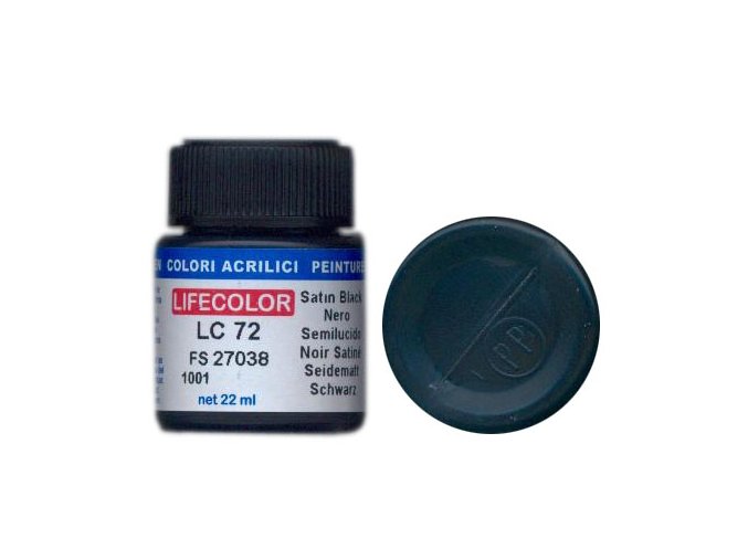Farba LifeColor LC72 basic gloss satin black