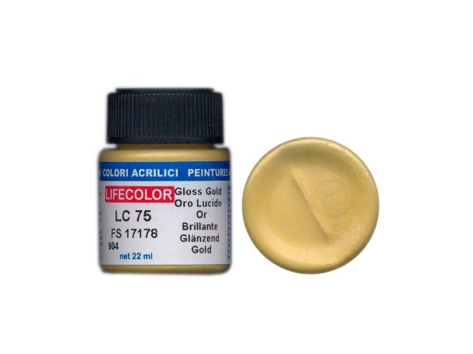 Farba LifeColor LC75 basic gloss gold