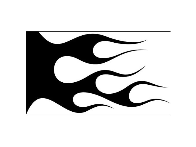 Airbrush šablóna plamene /flames C117