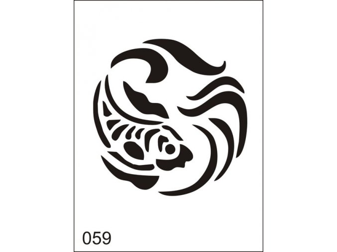 Airbrush tetovacia šablona pre jednorazové použitie M059