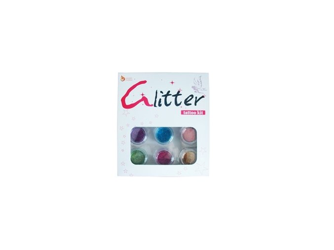 Trblietavá tetovacie sada Fengda Glitter 03