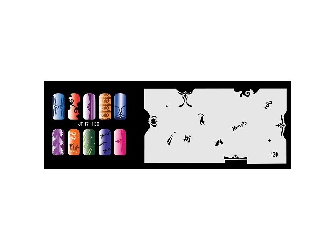 Šablona na nechty (airbrush nail art) Fengda  JFH07-130