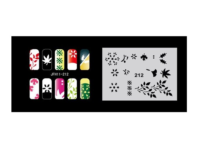 Šablona na nechty (airbrush nail art) Fengda  JFH11-212