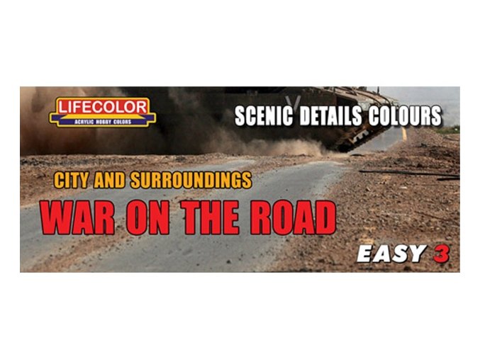 Set kamuflážnych farieb LifeColor MS09 WAR ON THE ROAD
