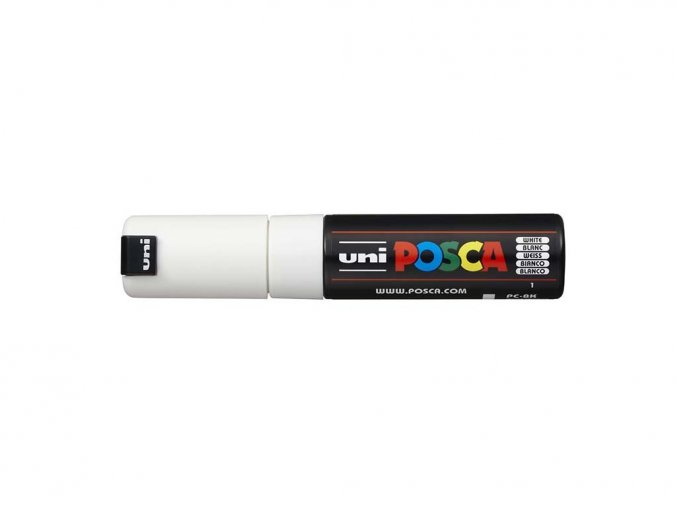 135917 6 pc 8k akrylovy popisovac posca white